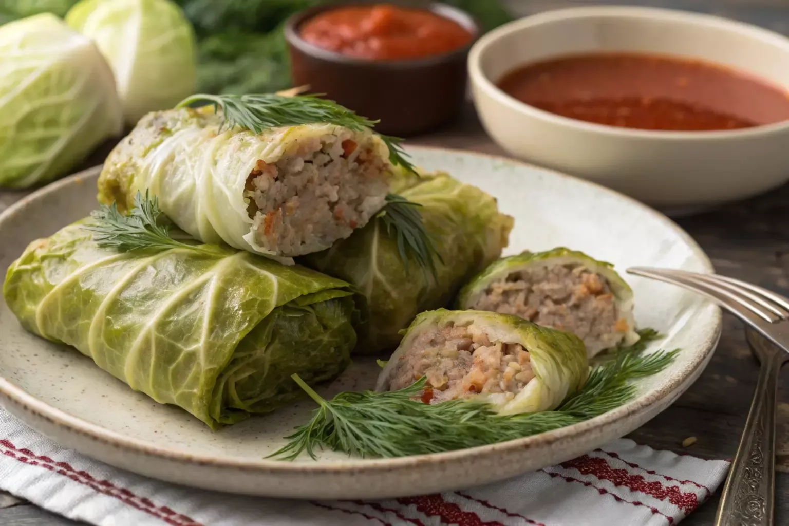 Голубці класичні з м’ясом і рисом