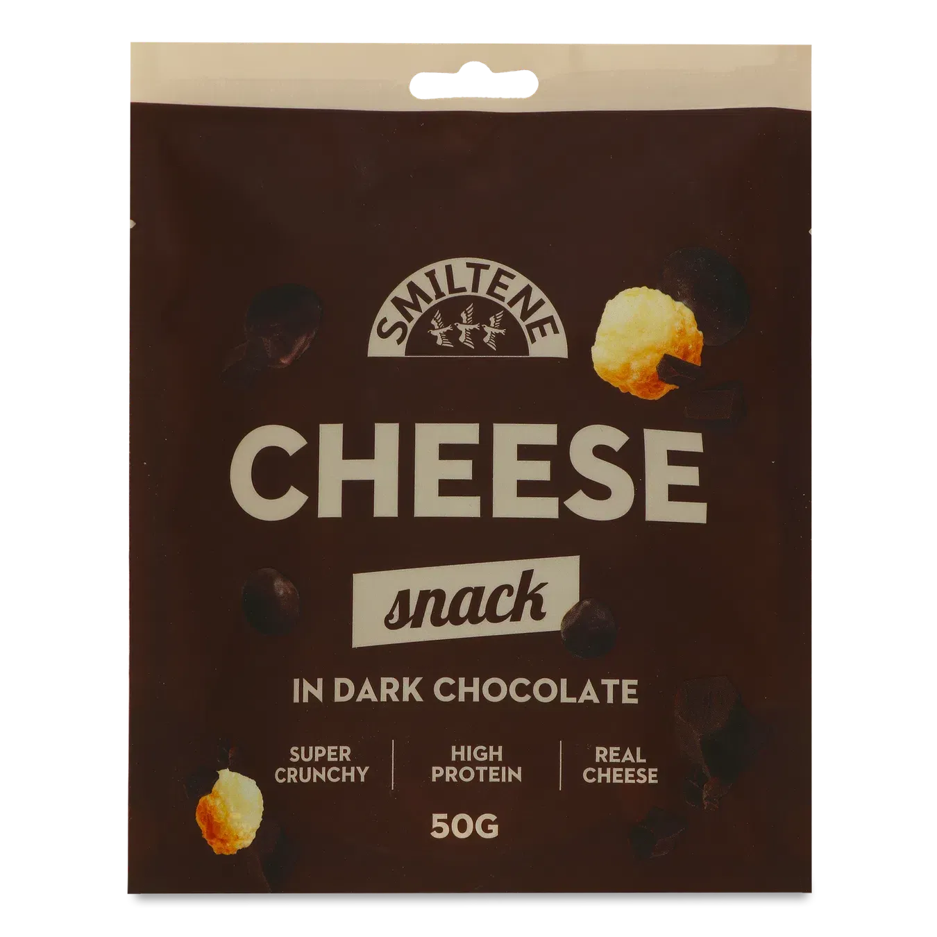 Снеки Smiltene сирні у темному шоколаді - Фото 1