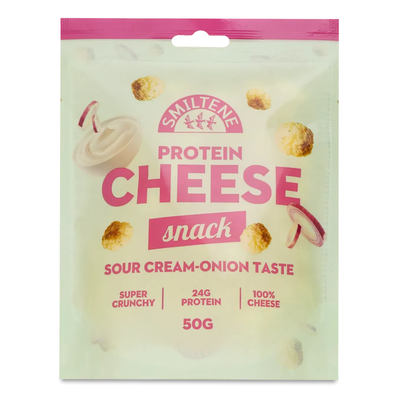 Снеки Smiltene сирні зі смаком сметани та цибулі - Фото 1