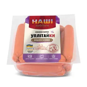 Сосиски Наші ковбаси Уплітайки п/а в/ґ - Photo 1