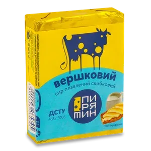 Сир плавлений «Пирятин» «Вершковий» 45% - Photo 1