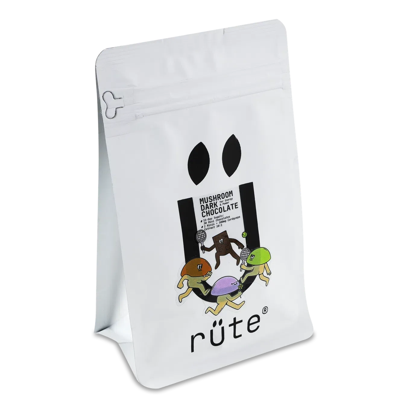 Цукерки Rute з екстр грибів кордицепсу чорн шокол - Фото 1