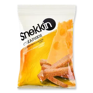 Сухарики Snekkin пшенично-житні зі смаком сиру - Photo 1