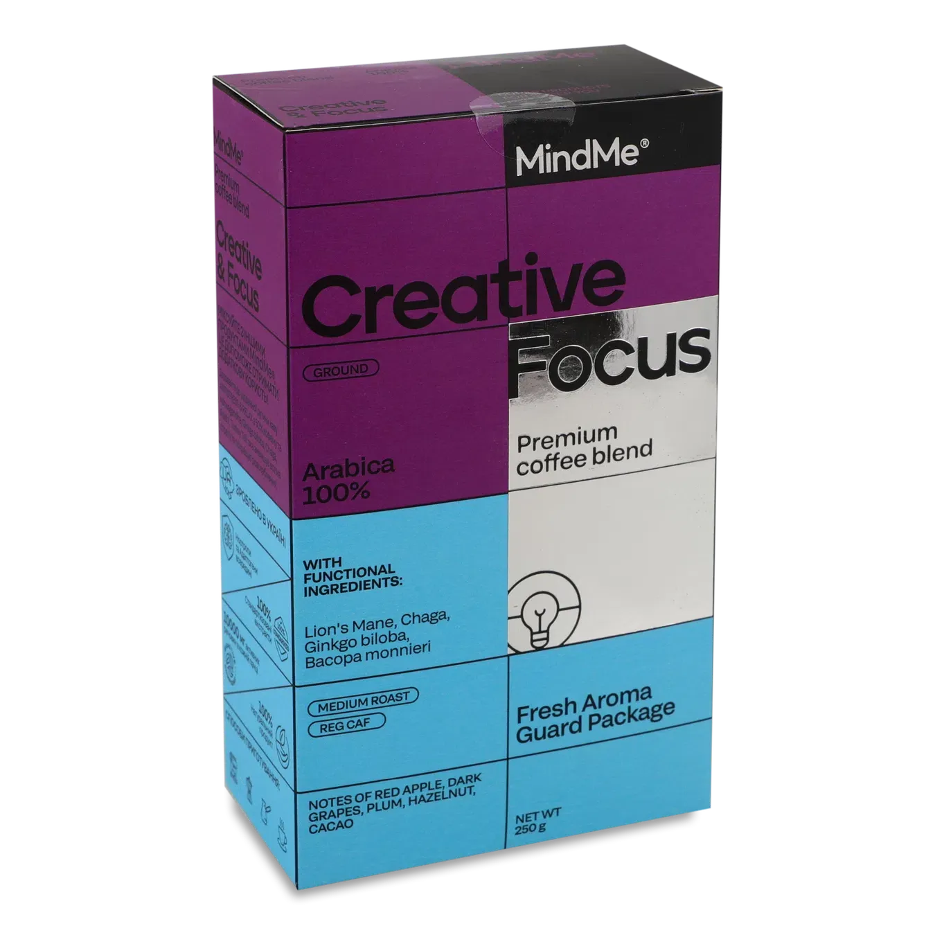 Суміш кави мелена MindMe Creative&Focus преміальна