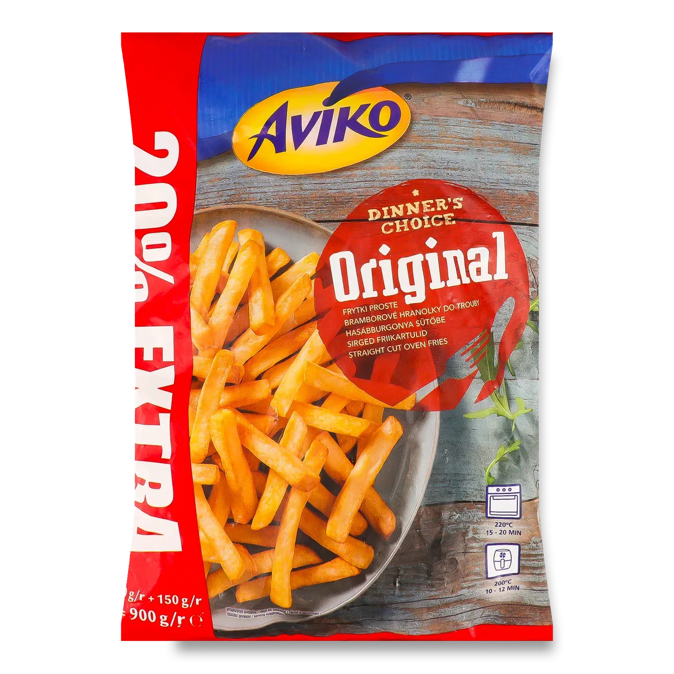 Картопля Aviko Оригінальна фрі швидкозаморожена - Фото 1