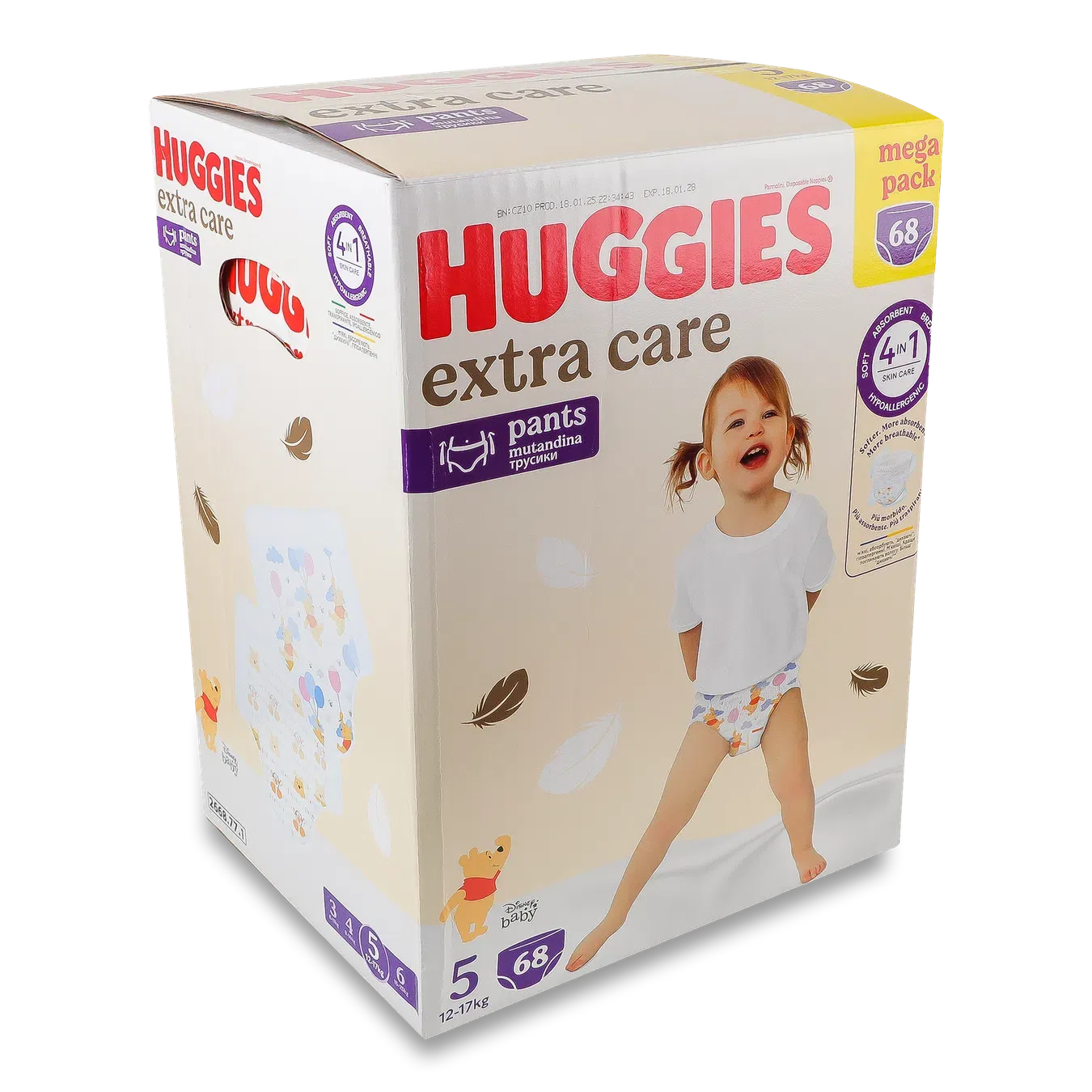 Підгузки-трусики Huggies Extra Care 5 (12-17 кг) - Фото 1