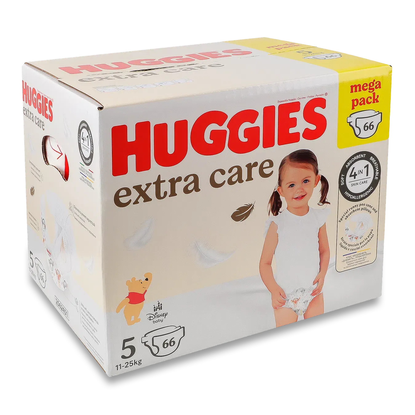 Підгузки Huggies Extra Care 5 (11-25 кг) - Фото 1