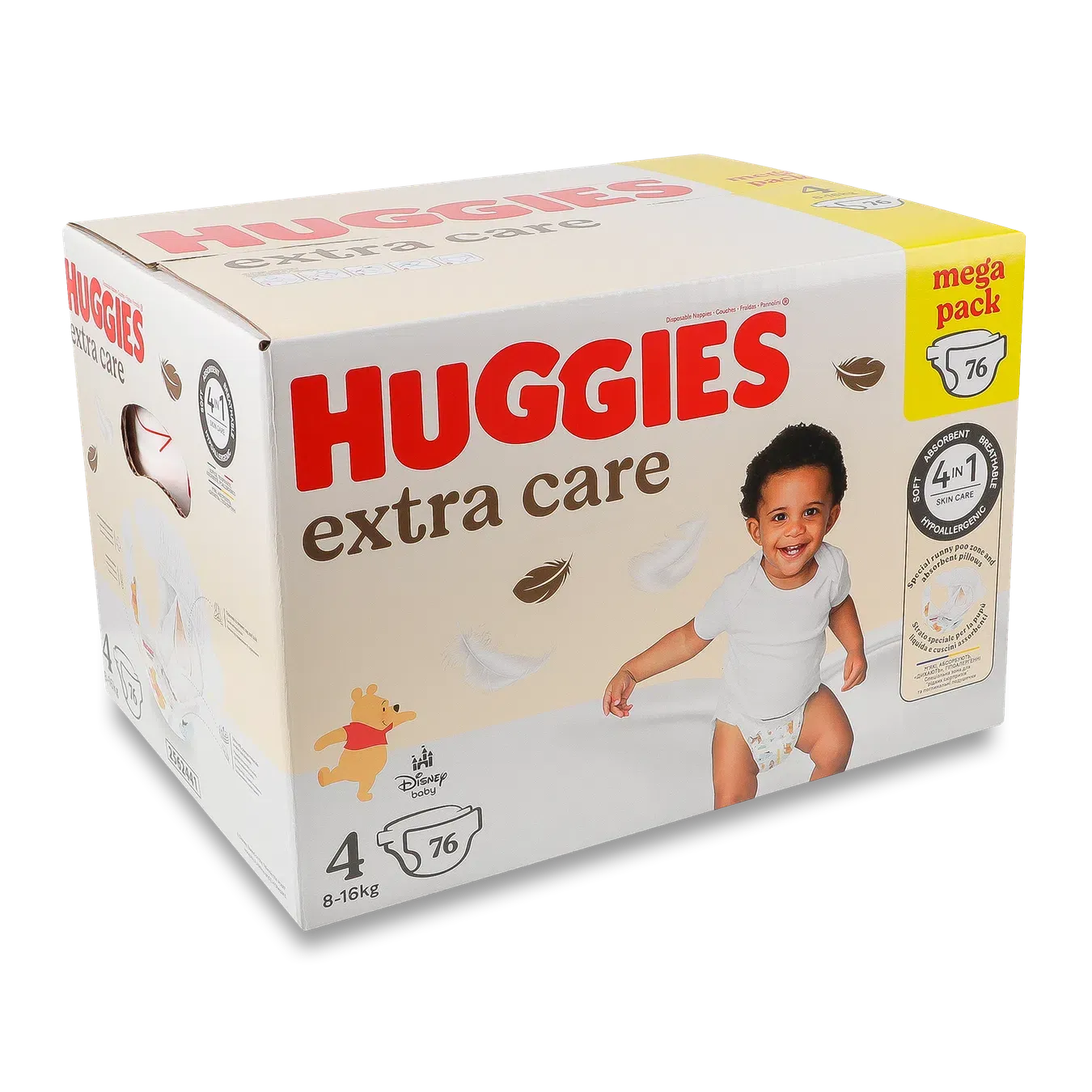 Підгузки Huggies Extra Care 4 (8-16 кг) - Фото 1