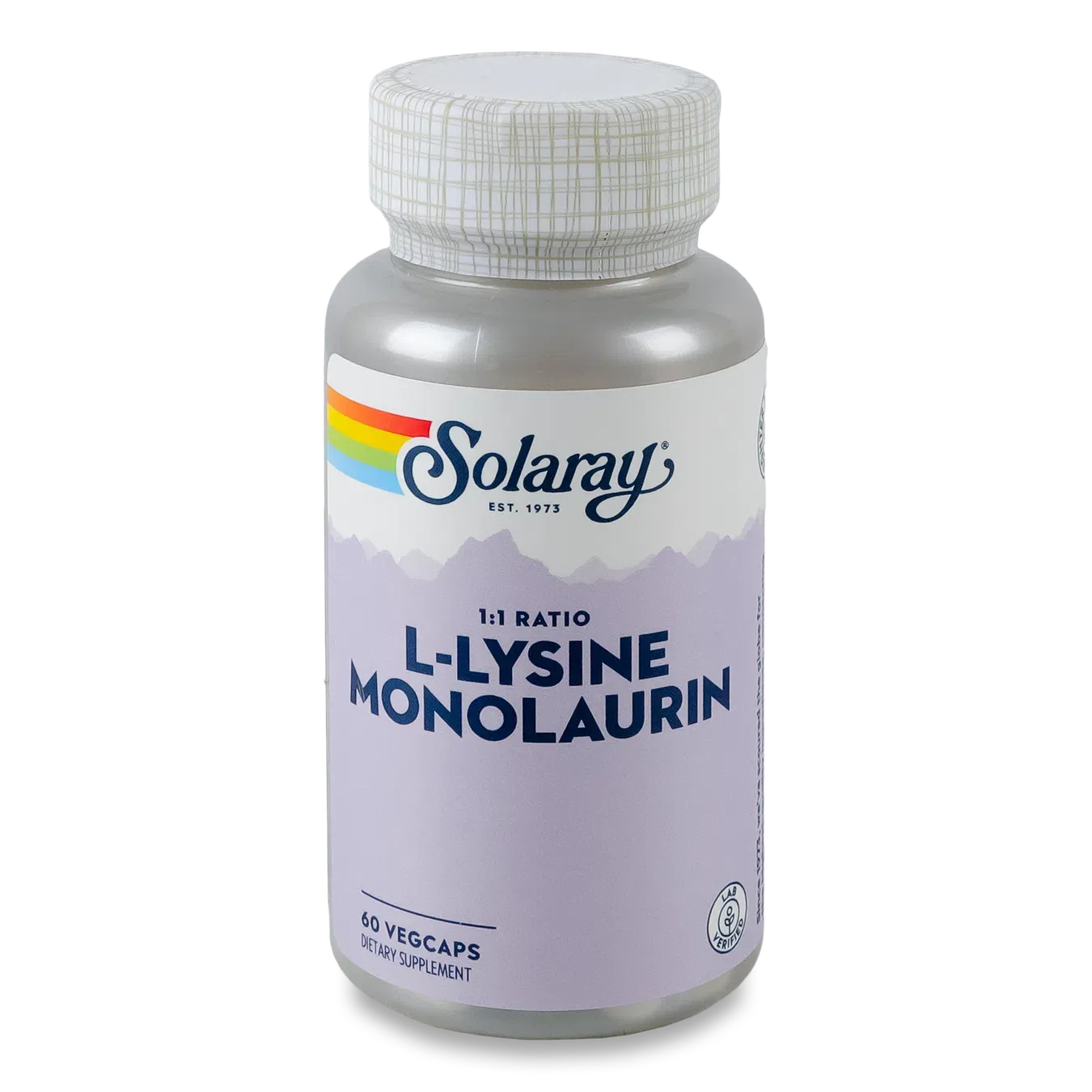 Добавка дієтична Solaray L-лізин Монолаурин 1:1 - Фото 1