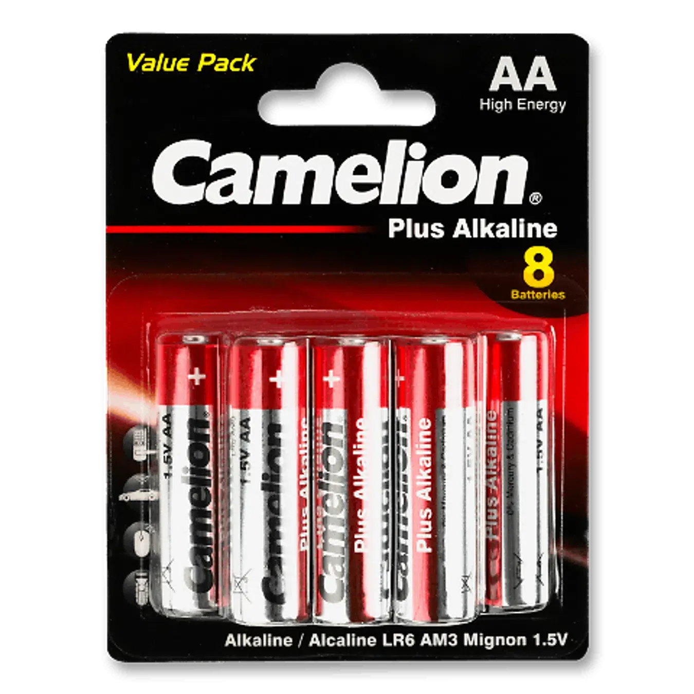 Батарейки Camelion Plus Alkaline АА LR6 - Фото 1