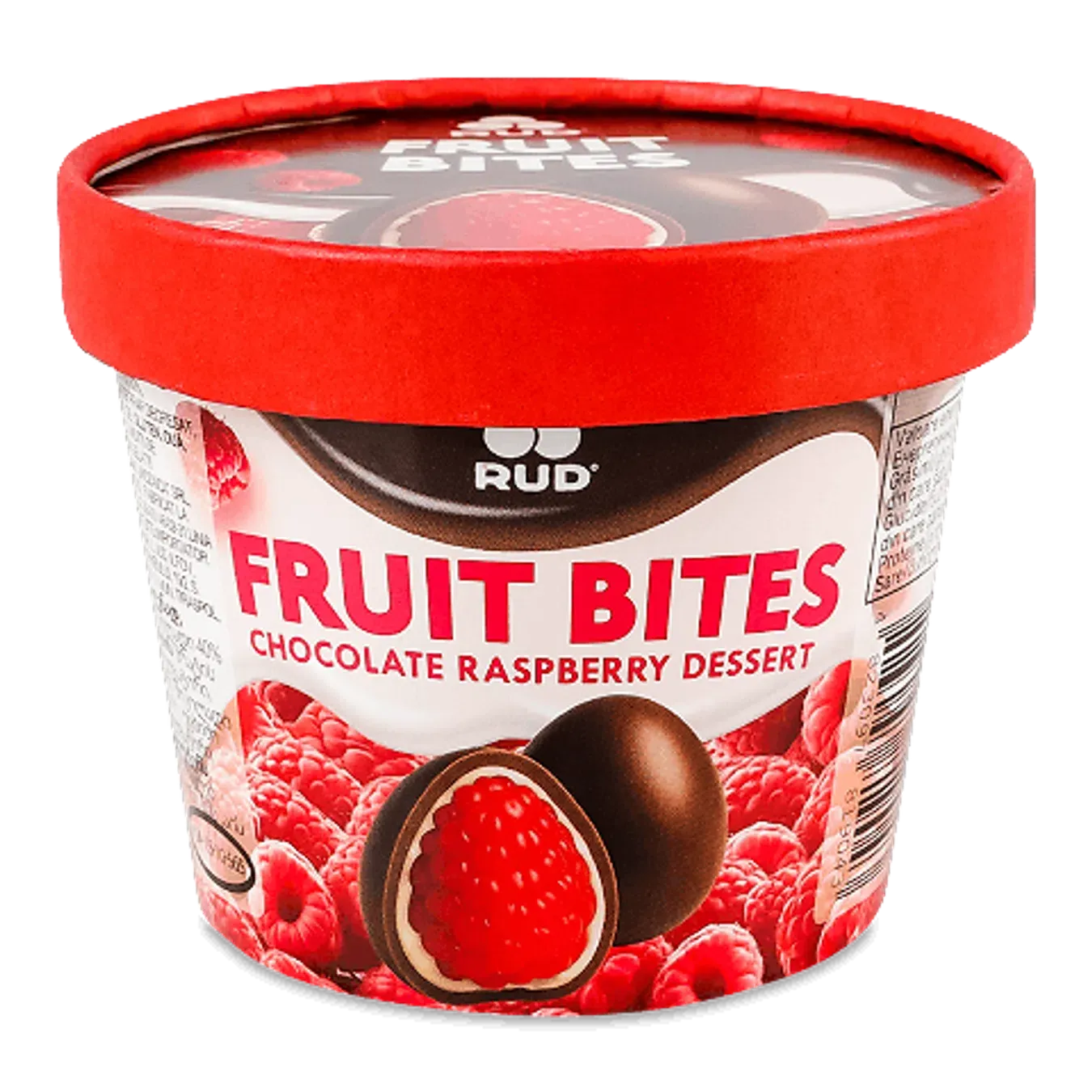 Малина Rud в двох шарах шоколаду білому та молочн - Фото 1