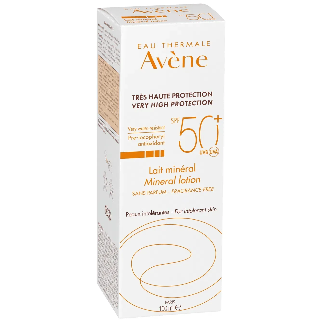 Молочко Avene (Авен) для тіла сонцезахисне мінеральне SPF50+ 100 мл - Фото 1