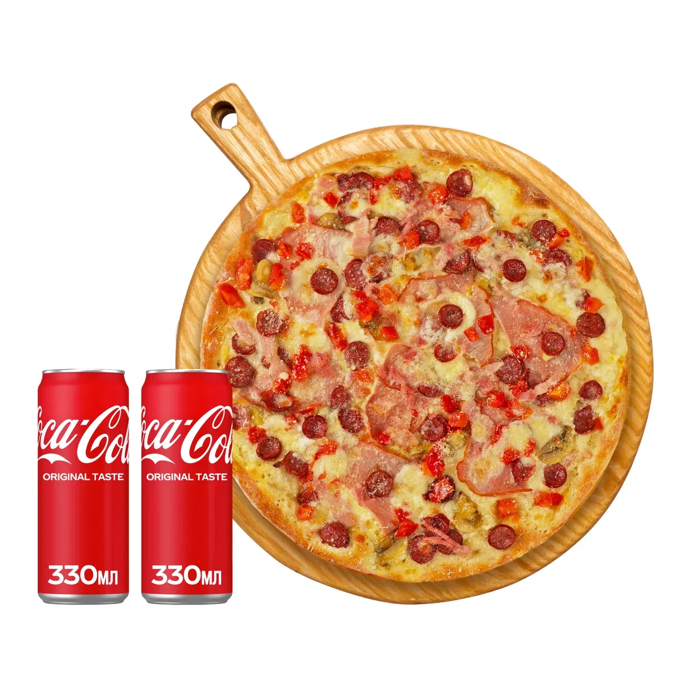 Карбонара + Coca-Cola Original 330мл - Фото 1