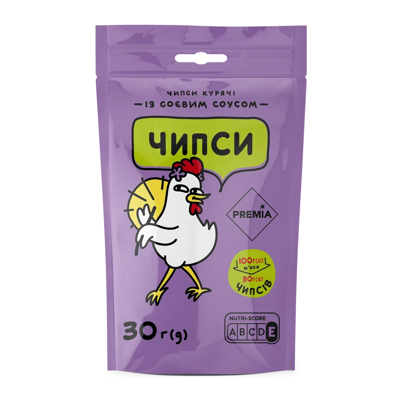 Чипси PREMIA курячі із соєвим соусом - Фото 1