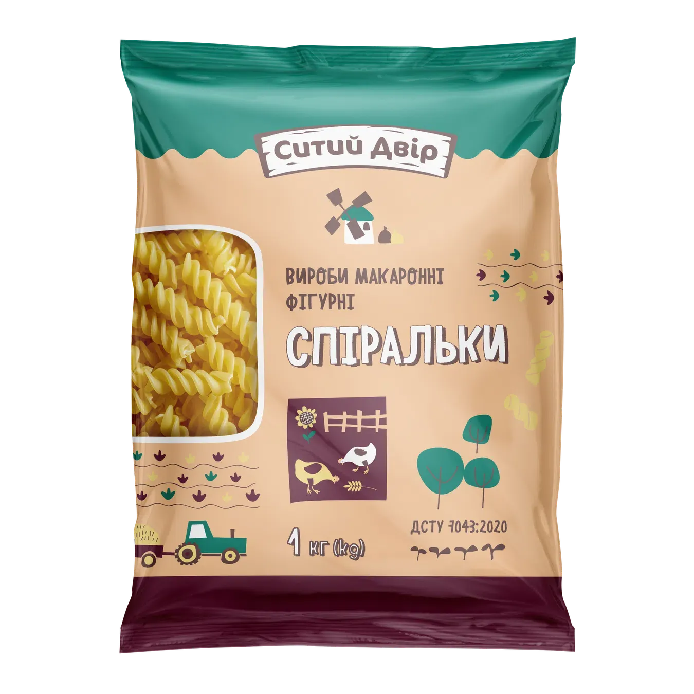 Вироби макаронні Ситий двір Спіральки - Фото 1