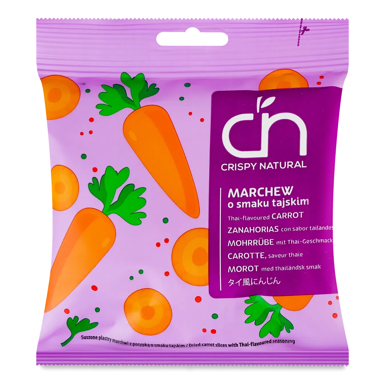 Чипси овочеві Crispy natural Морква по-тайськи - Фото 1