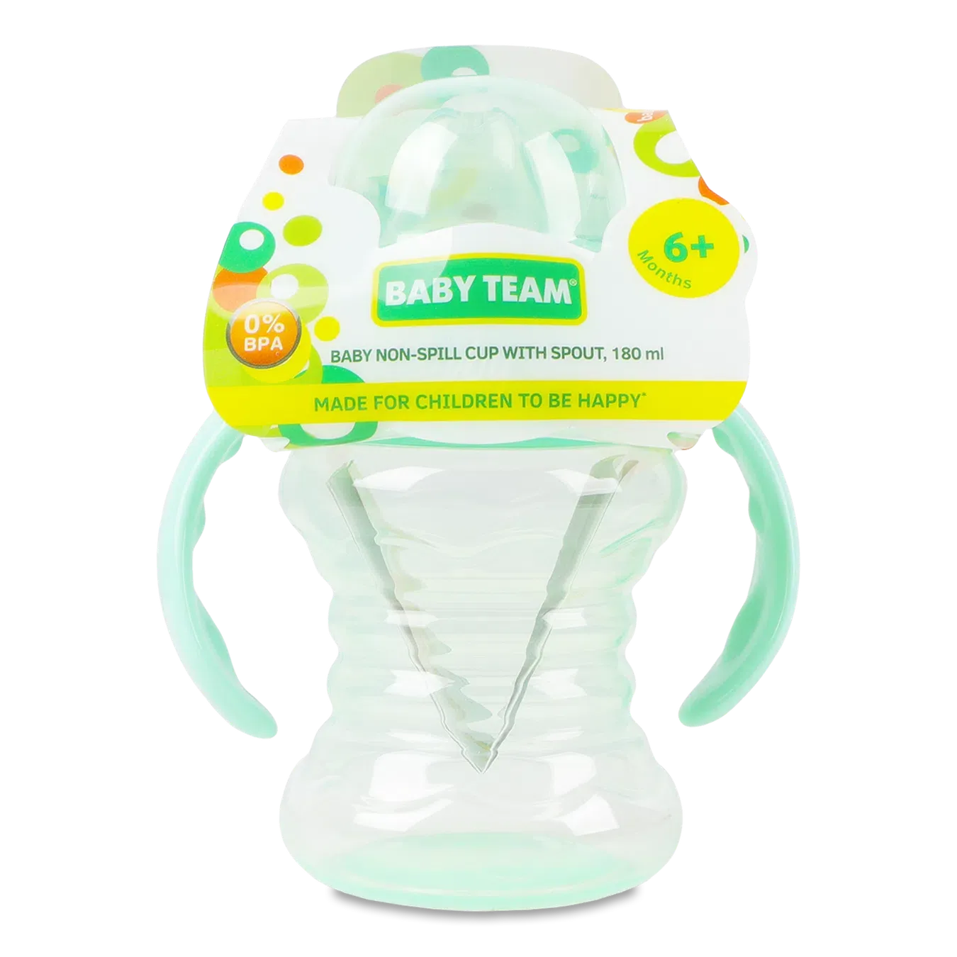 Поїльник-непроливайка Baby Team з спаут 180мл 5022 - Фото 1
