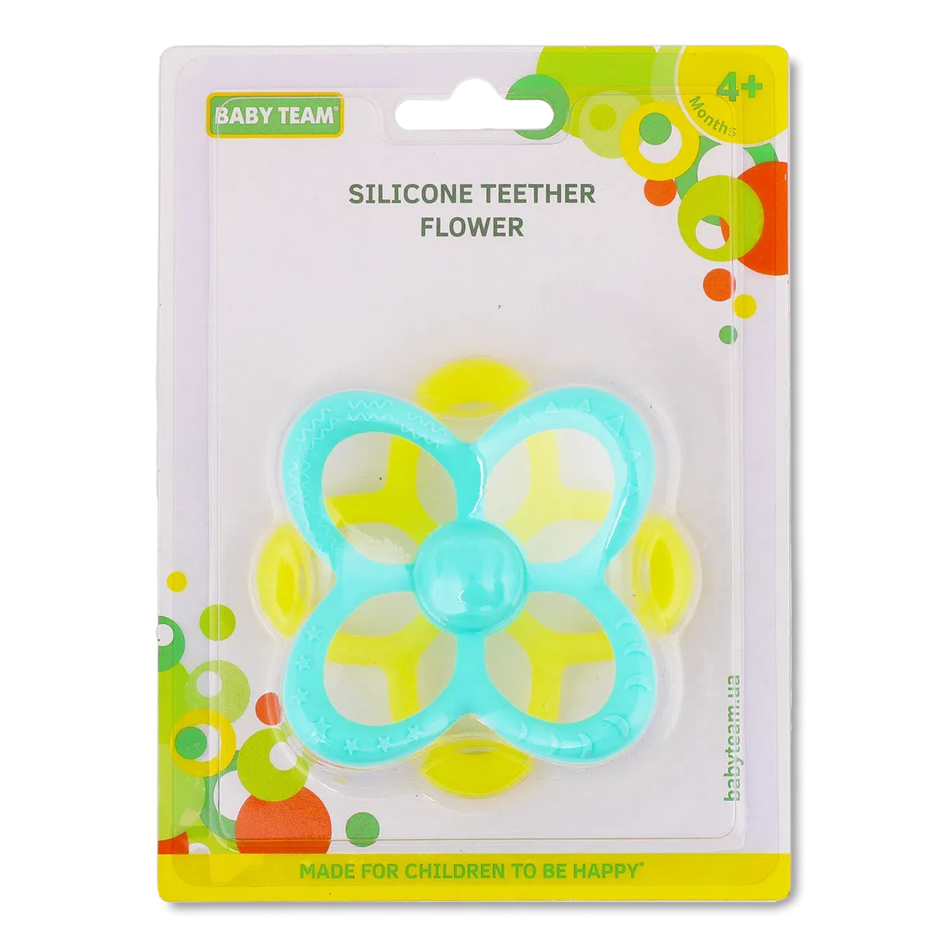 Прорізувач Baby Team Квітка силіконовий 4027 - Фото 1