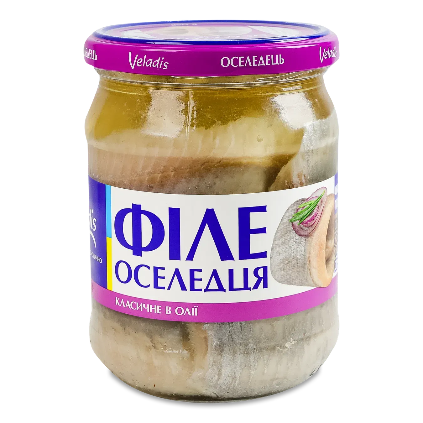 Оселедець Veladis філе в олії класичний с/б - Фото 1
