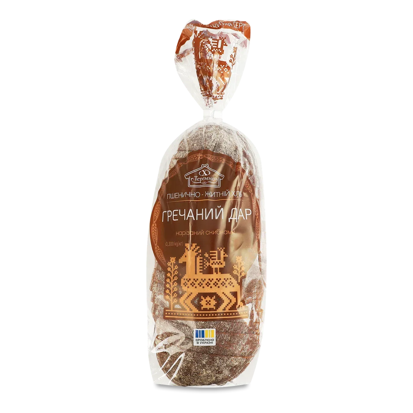 Хліб Теремно Гречаний дар пшенично-житній нарізаний - Фото 1