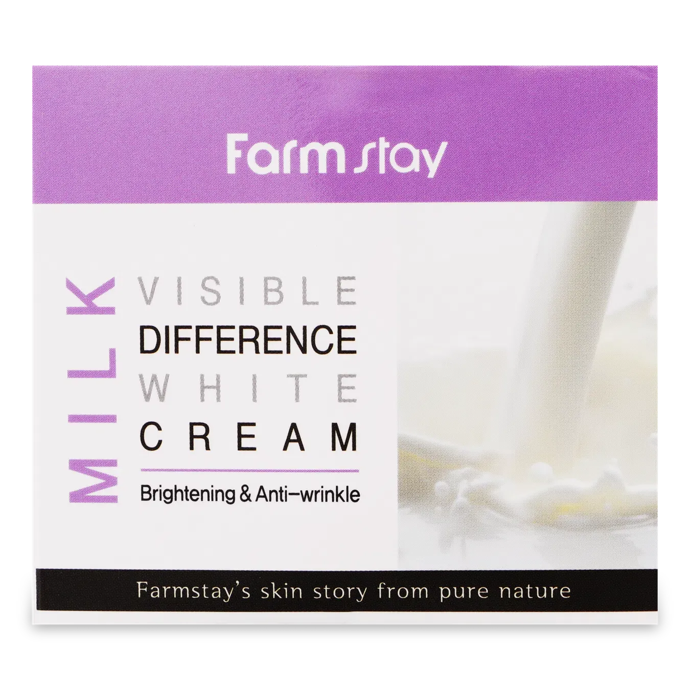 Крем для обличчя Farm stay з молочними протеїнами - Фото 1