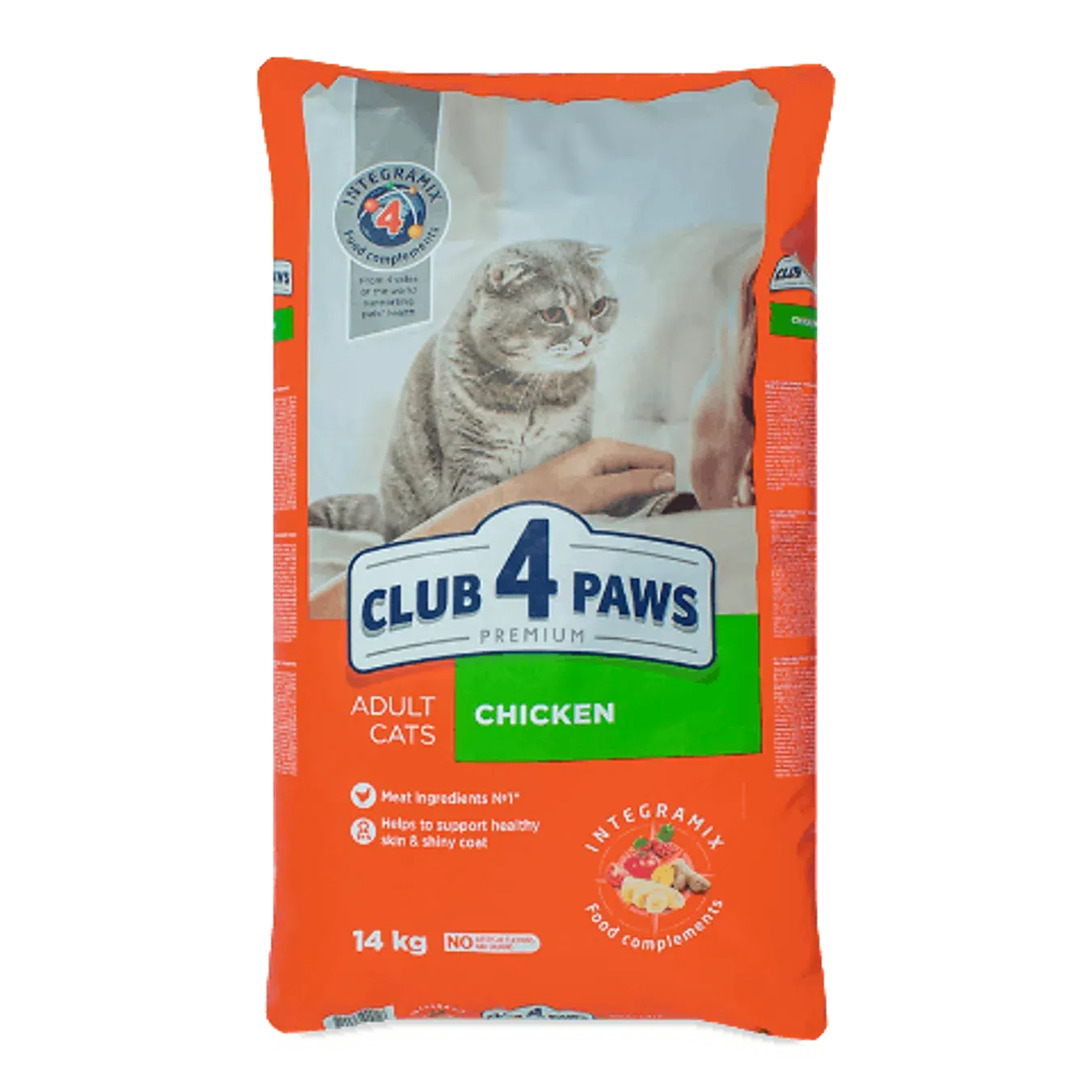 Корм для котів Club 4 Paws курка сухий - Фото 1