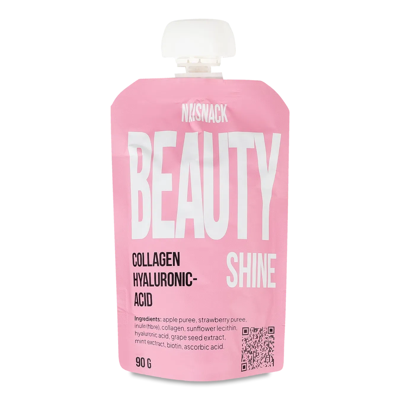 Снек-пюре Naisnack Б'юті яблучно полуничне - Фото 1