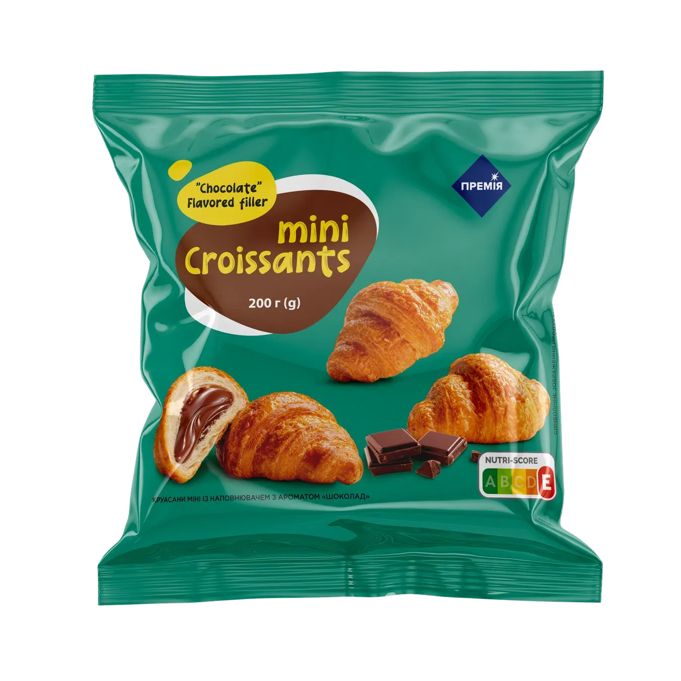 Круасани «Премія»® міні з начинкою шоколад - Фото 1