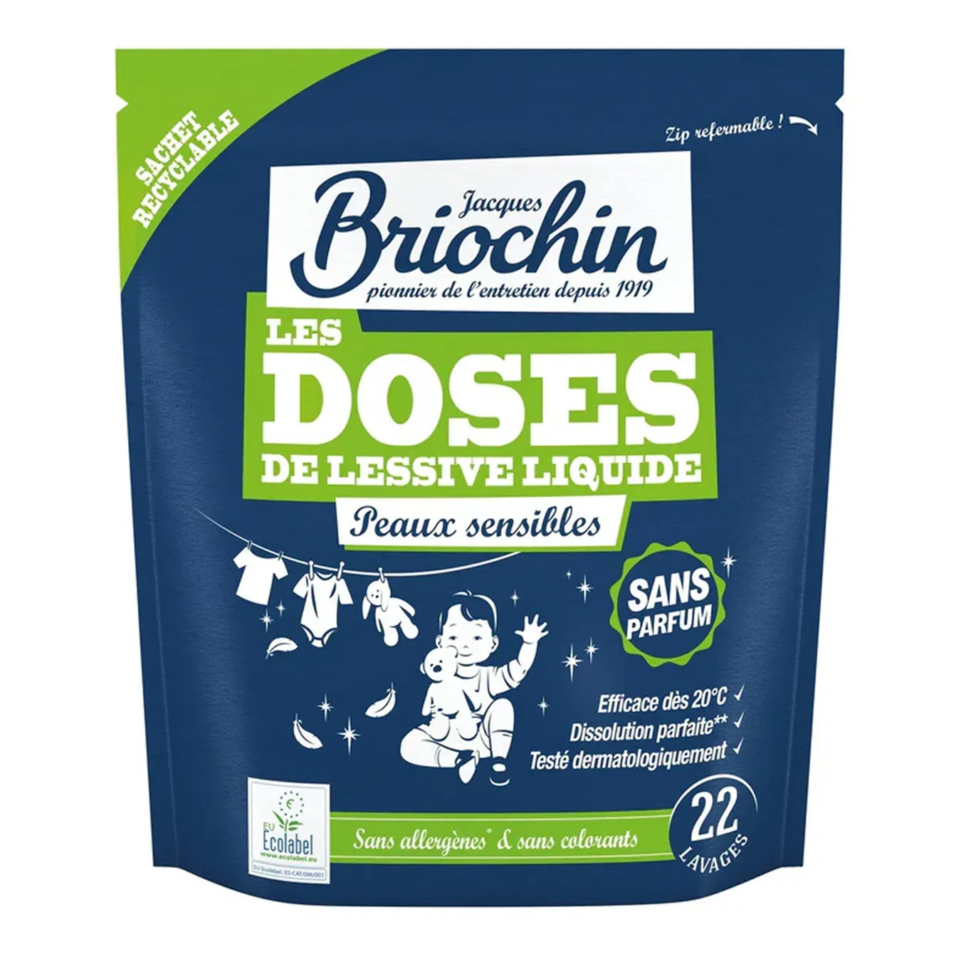 Капсули для прання Briochin для чутливої шкіри - Фото 1