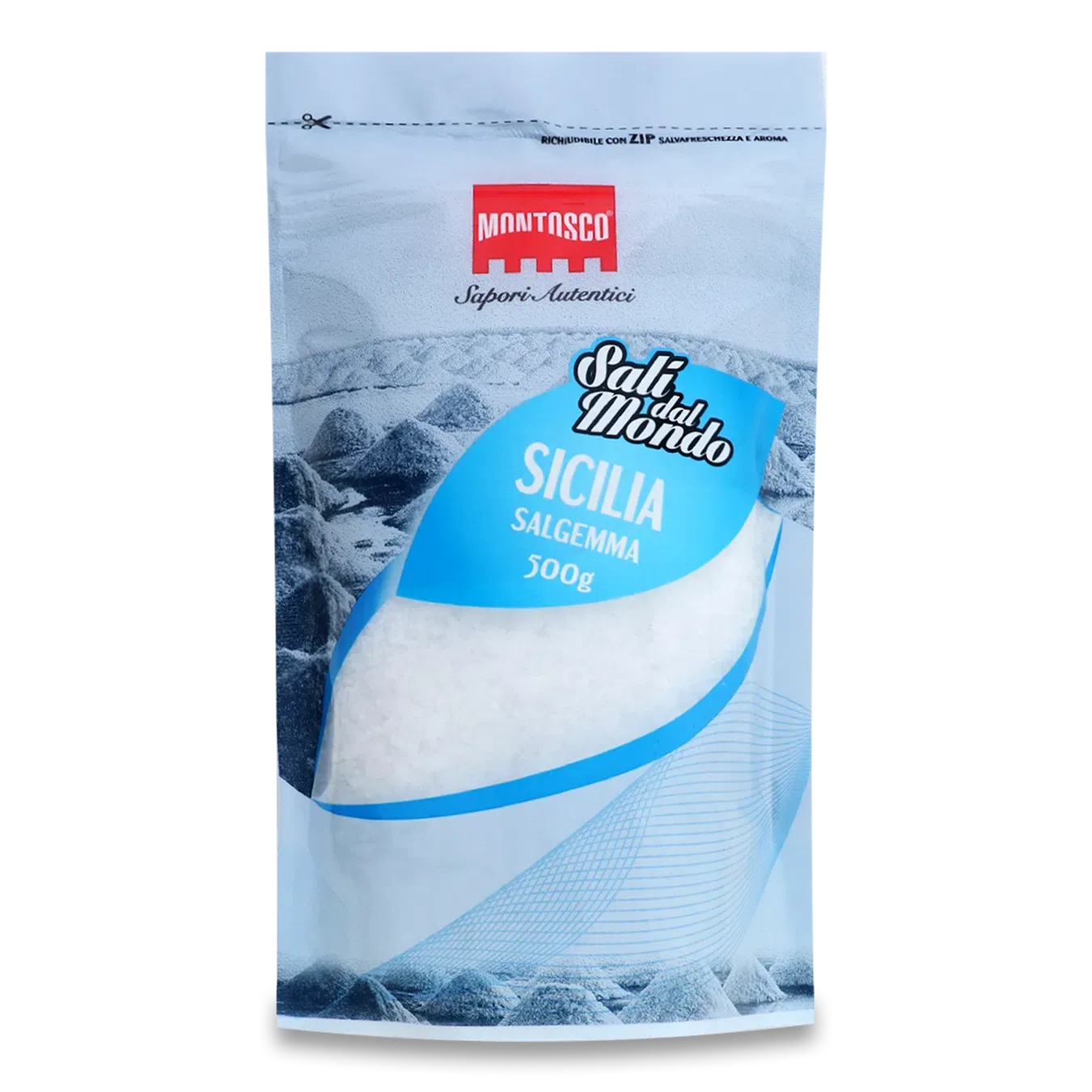 Сіль Montosco «Сицилійська» біла грубого помелу - Фото 1