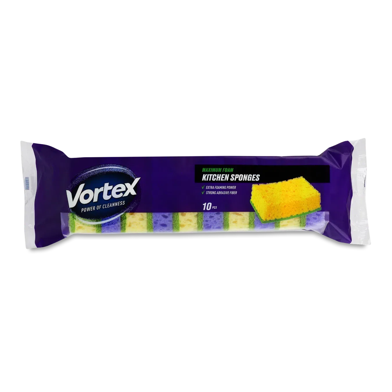 Губка Vortex кухонні 10 шт - Фото 1