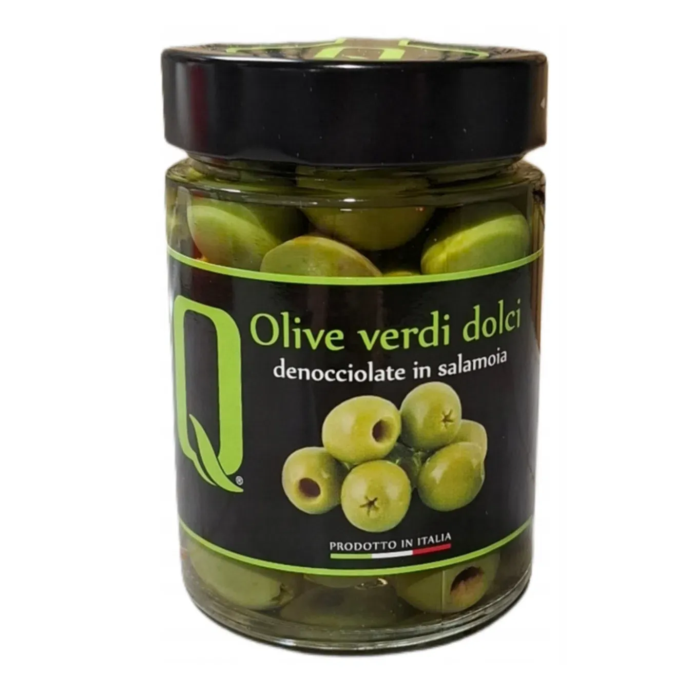 Оливки Quattrociocchi зелені солодкі без кісточок - Фото 1