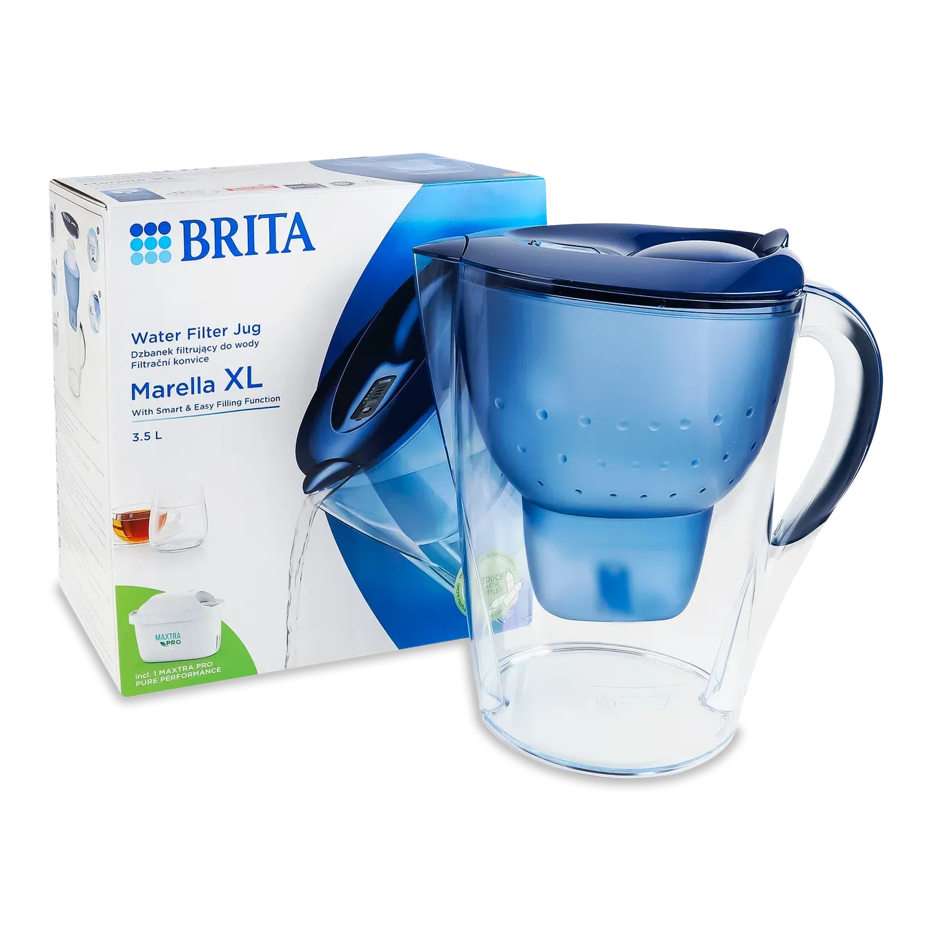 Фільтр-глечик Brita Maxtra Pro Marella XL синій - Фото 1