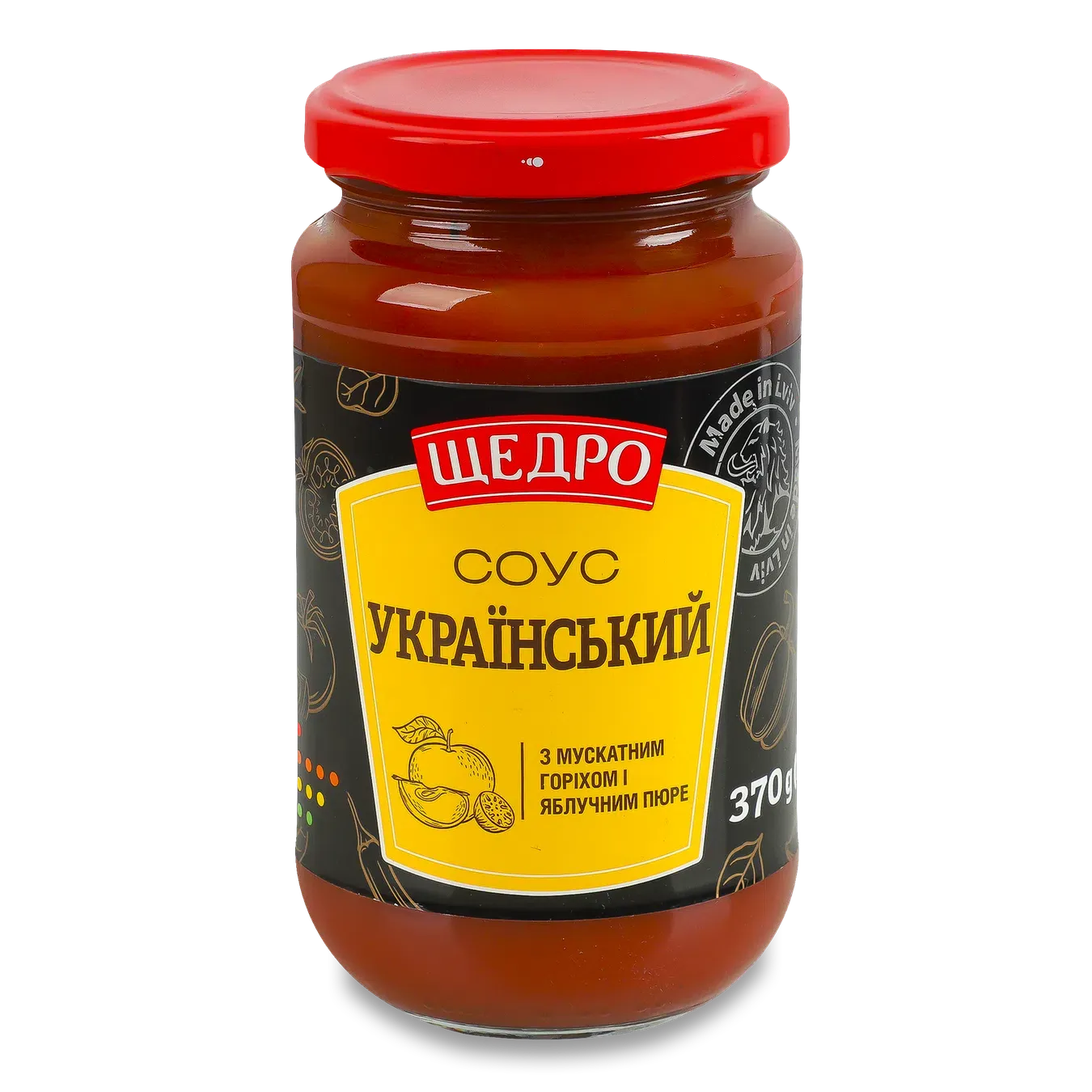 Соус Щедро Український з муск горіх і ябл пюре с/б - Фото 1