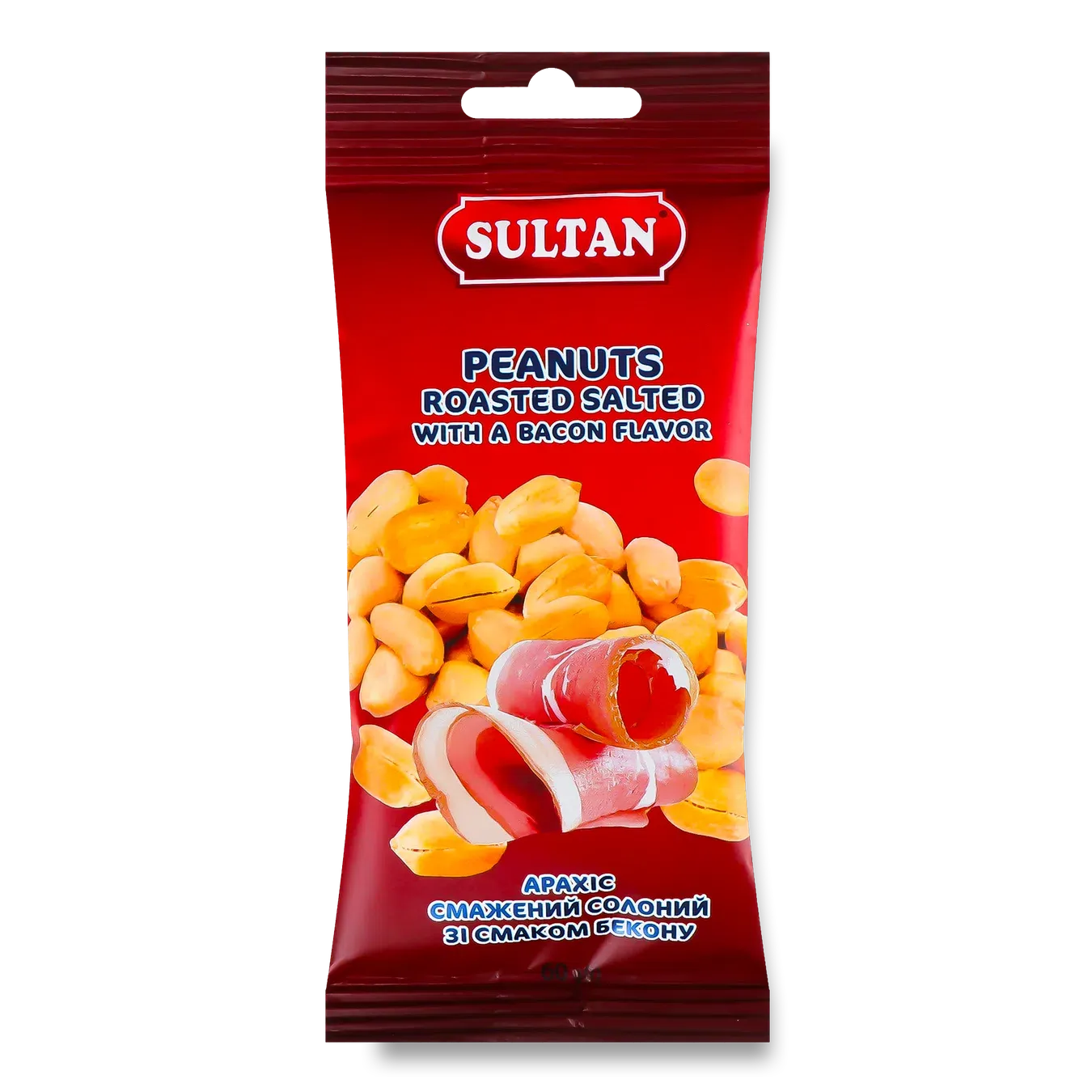 Арахіс Sultan смажений солоний зі смаком бекону - Фото 1