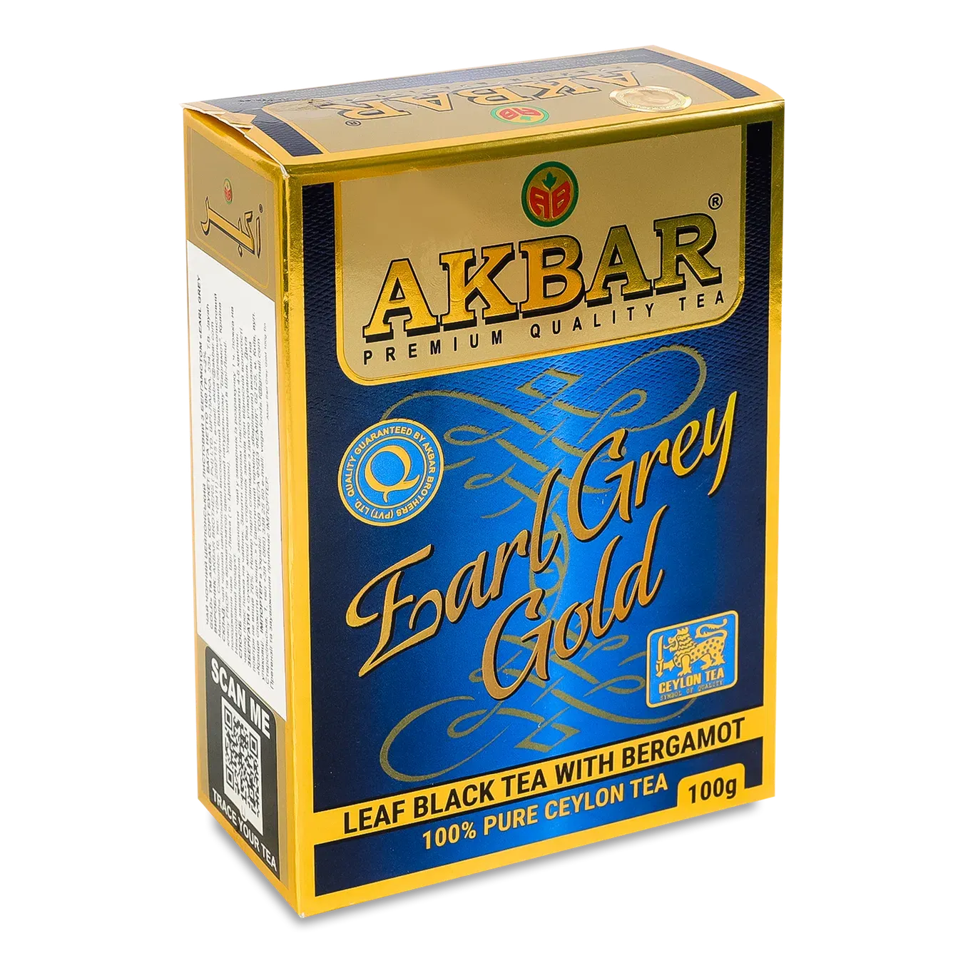 Чай чорний Akbar Earl Grey Gold з бергамотом - Фото 1