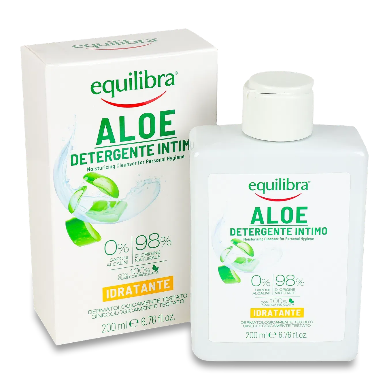 Гель д/інтимної гігіє Equilibra зволожуючий з алое - Фото 1