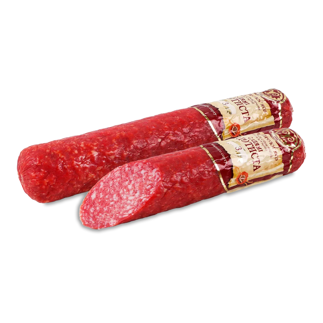 Ковбаса Фарро Салямі Золотиста м'ясо птиці с/к в/ґ - Фото 1