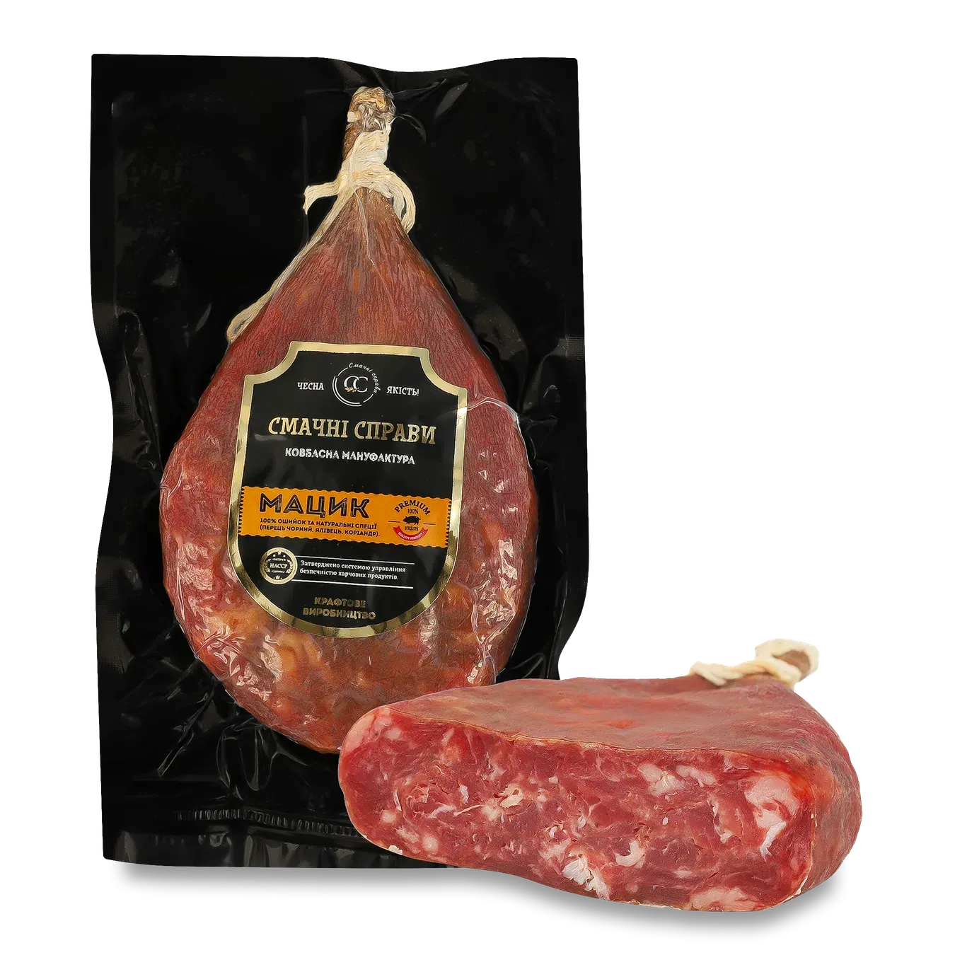 Ковбаса Лавка Традицій Смачні Справи Мацик сирокопчена в/ґ - Фото 1
