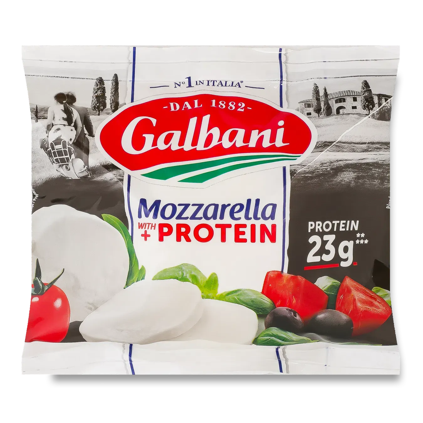 Сир Galbani Моцарелла протеїновий 25% - Фото 1