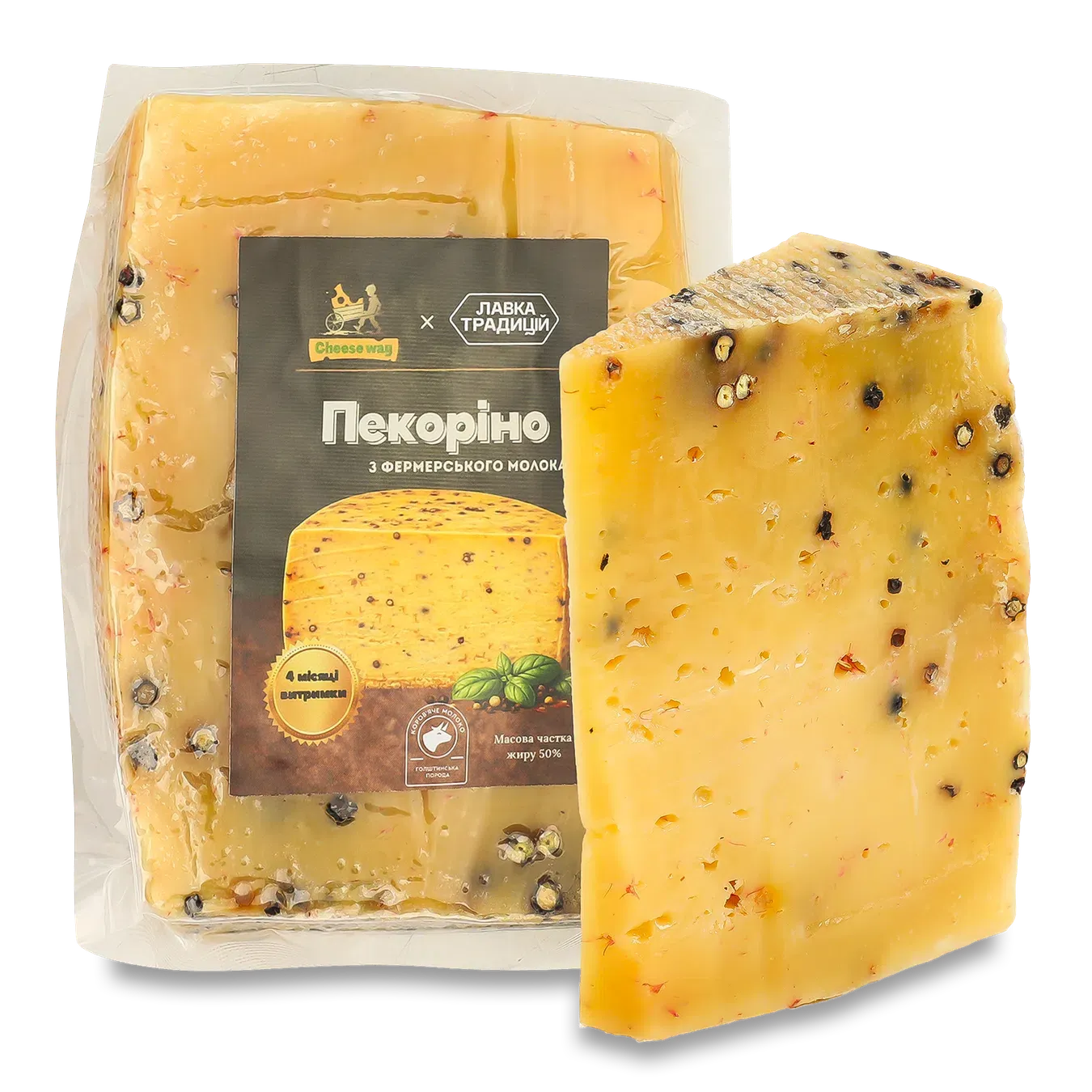 Сир Лавка Традицій Cheese Way Пекоріно з фермерського молока 50% - Фото 1