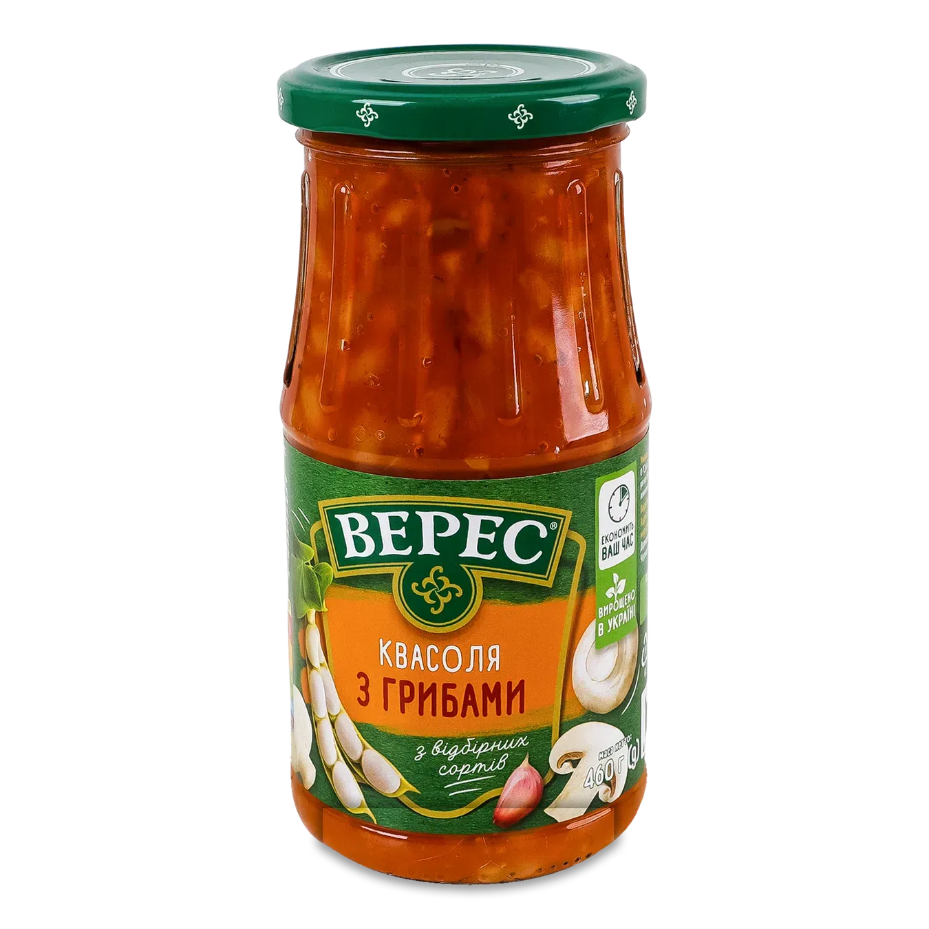 Квасоля Верес з грибами в томатному соусі з олією - Фото 1