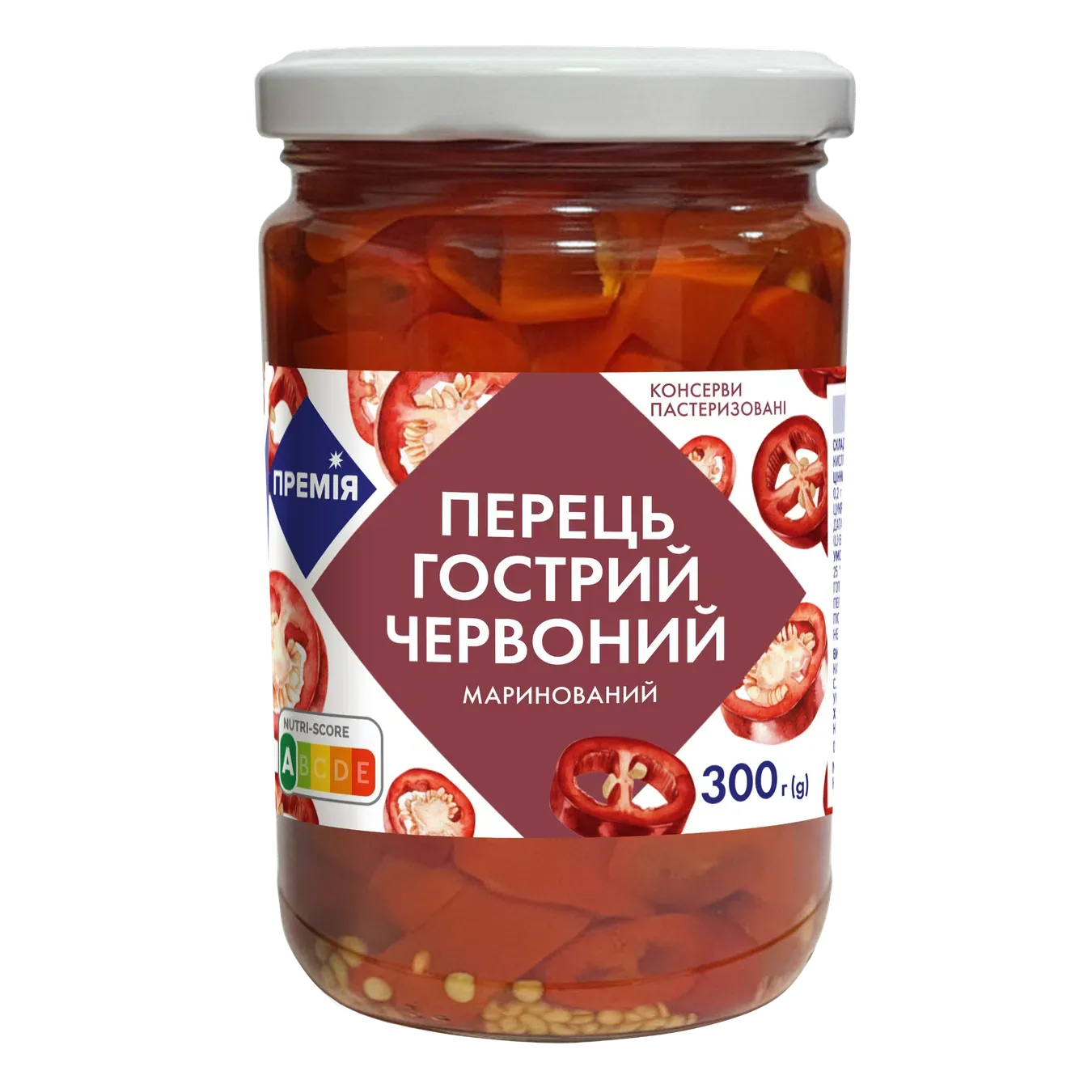 Перець «Премія»® гострий червоний маринований - Фото 1