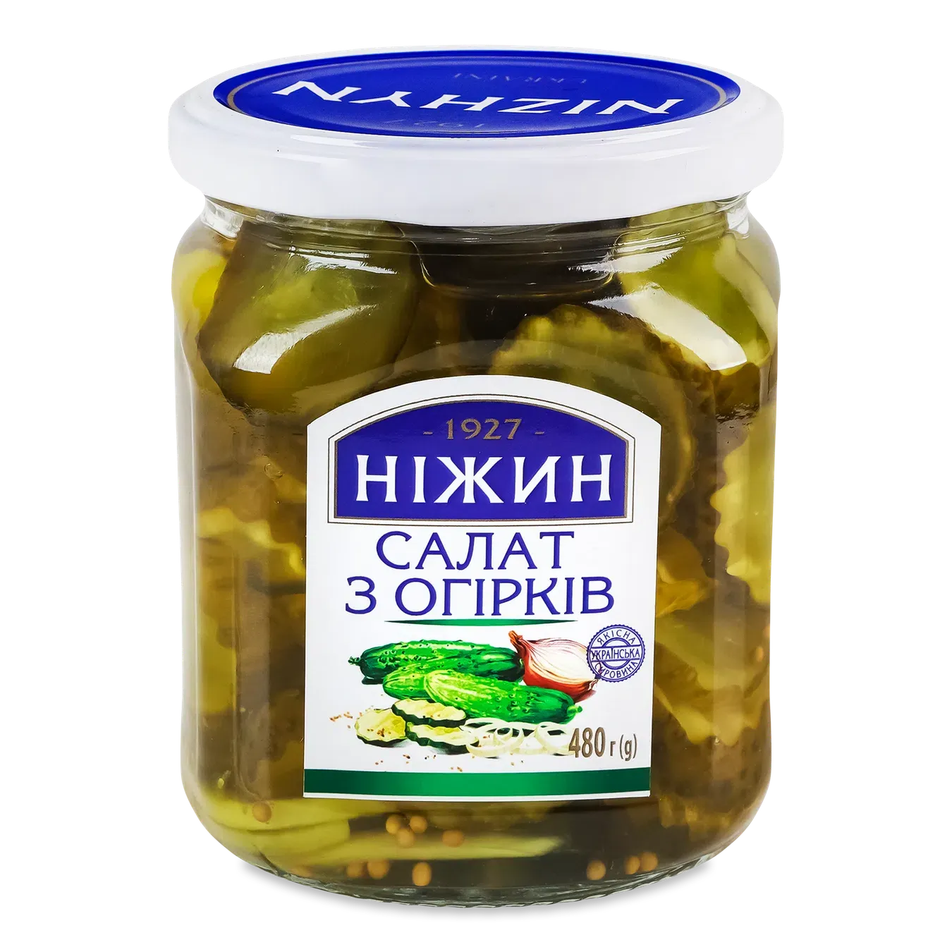 Салат Ніжин з огірків пастеризований с/б - Фото 1