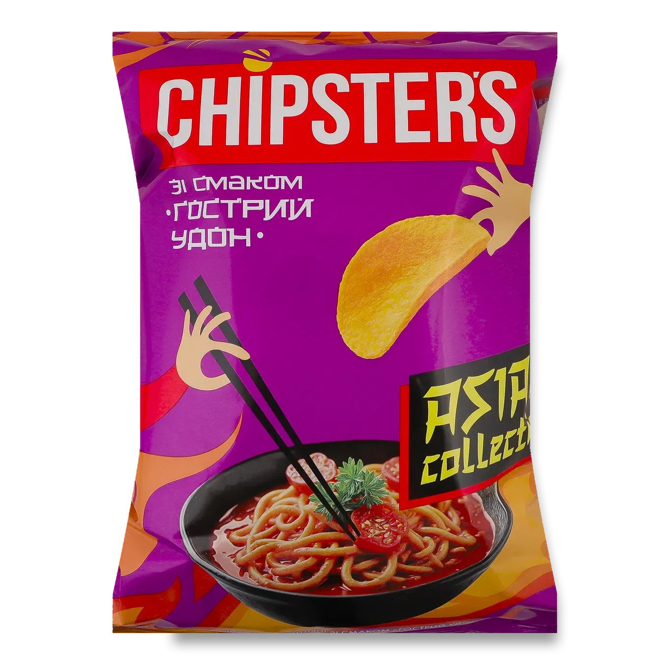 Чипси Chipster's картопляні смак гострий удон - Фото 1