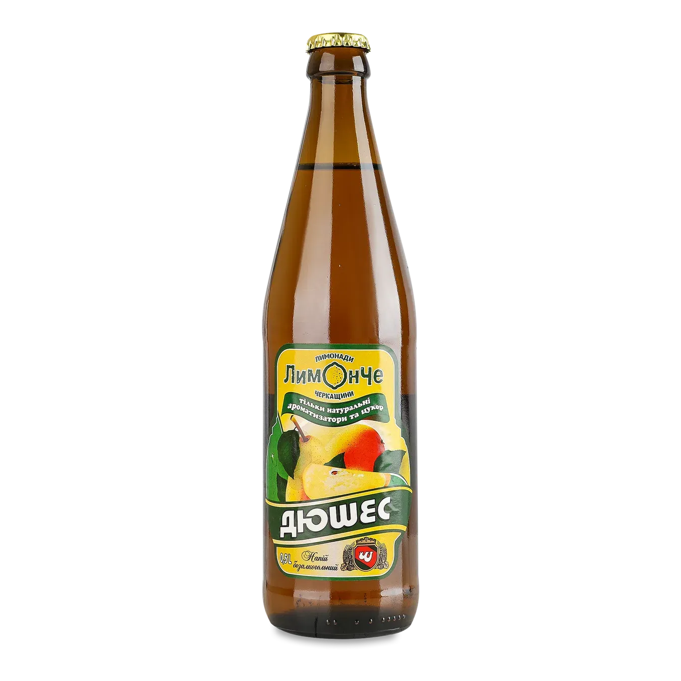 Напій Лимонади Черкащини Лимонче Дюшес сильногазований скло - Фото 1