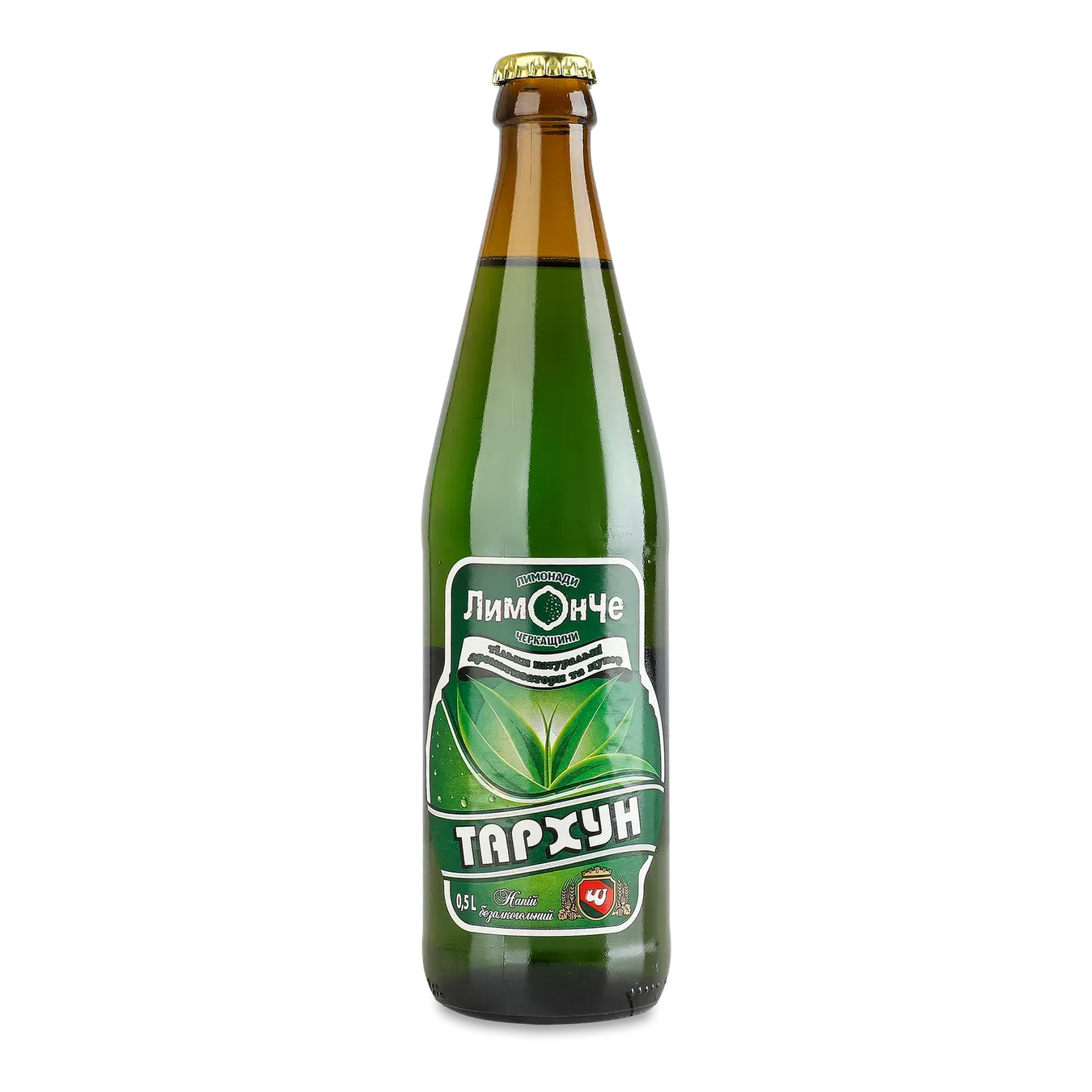 Напій Лимонади Черкащини Лимонче Тархун сильногазований скло - Фото 1