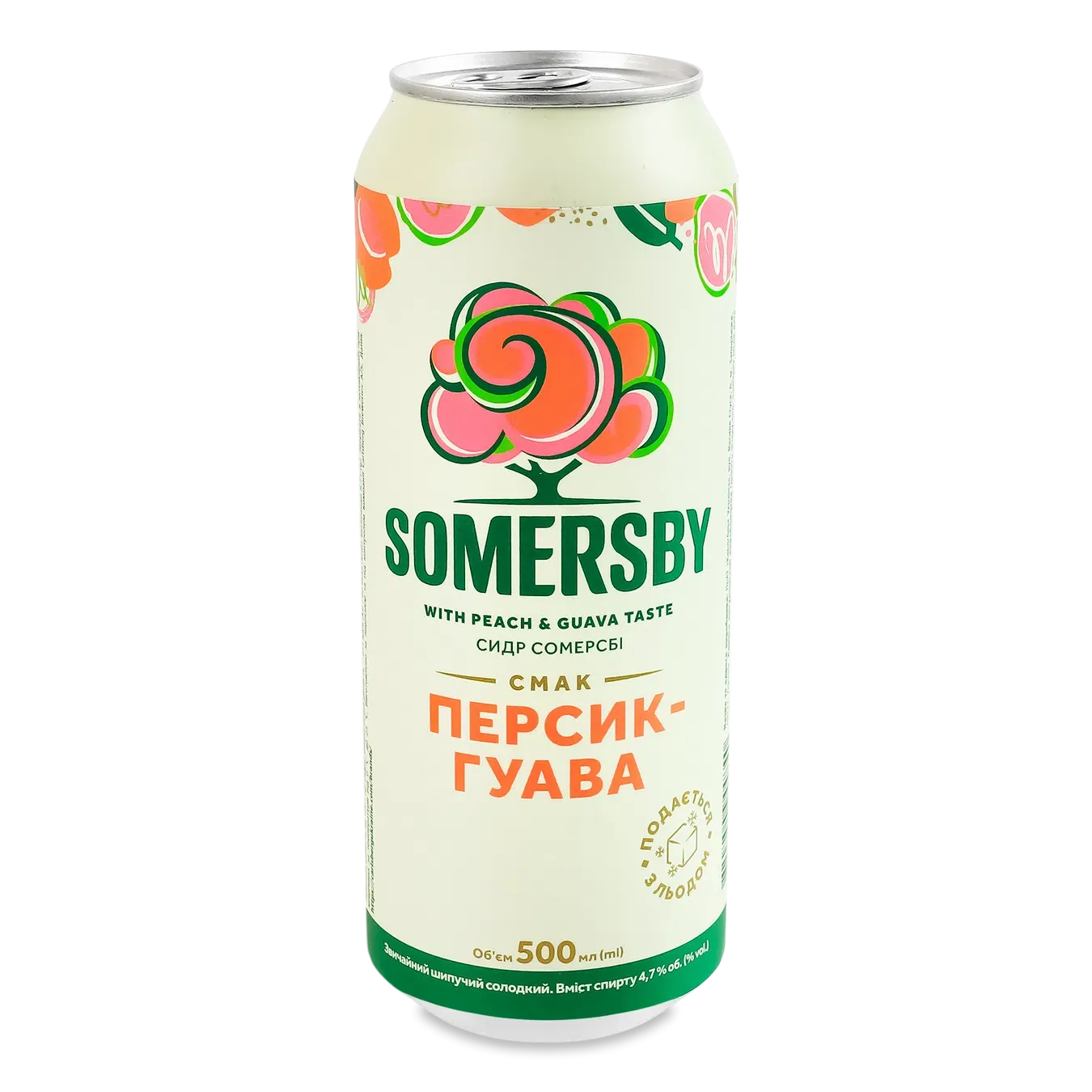 Сидр Somersby смак персик-гуава солодкий з/б - Фото 1