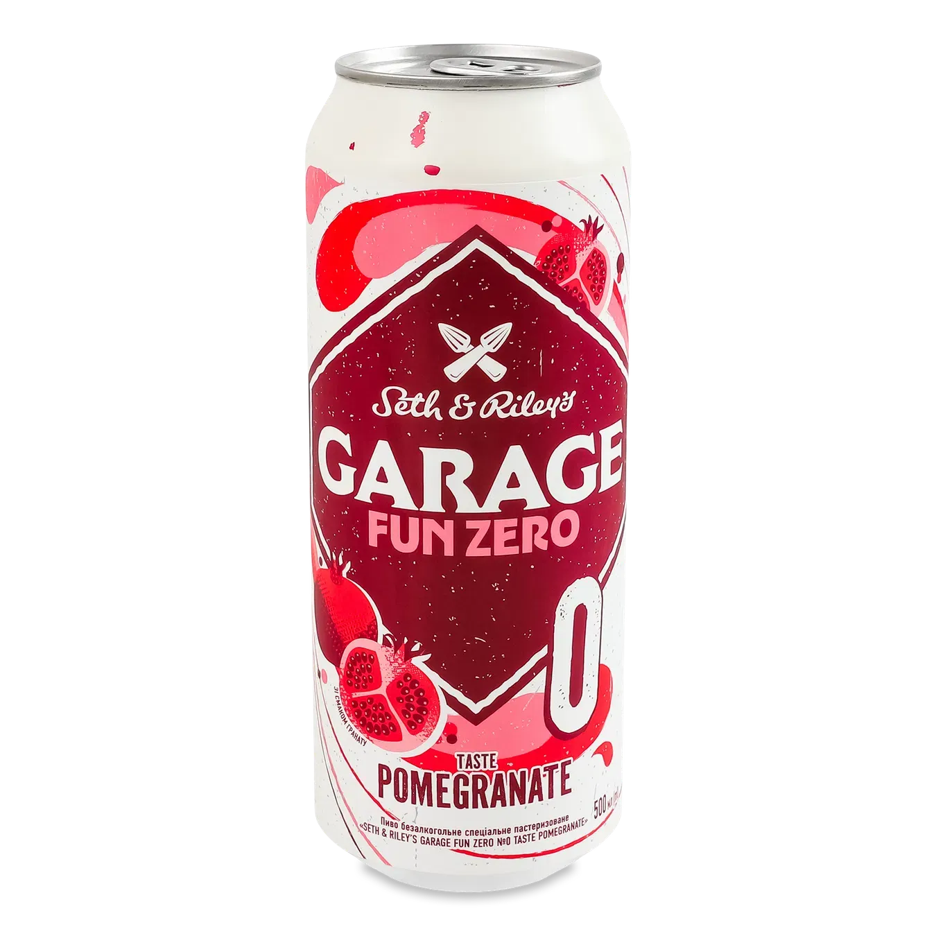 Пиво Seth & Riley's Garage Fun Zero 0% Pomegranate безалкогольне з/б - Фото 1