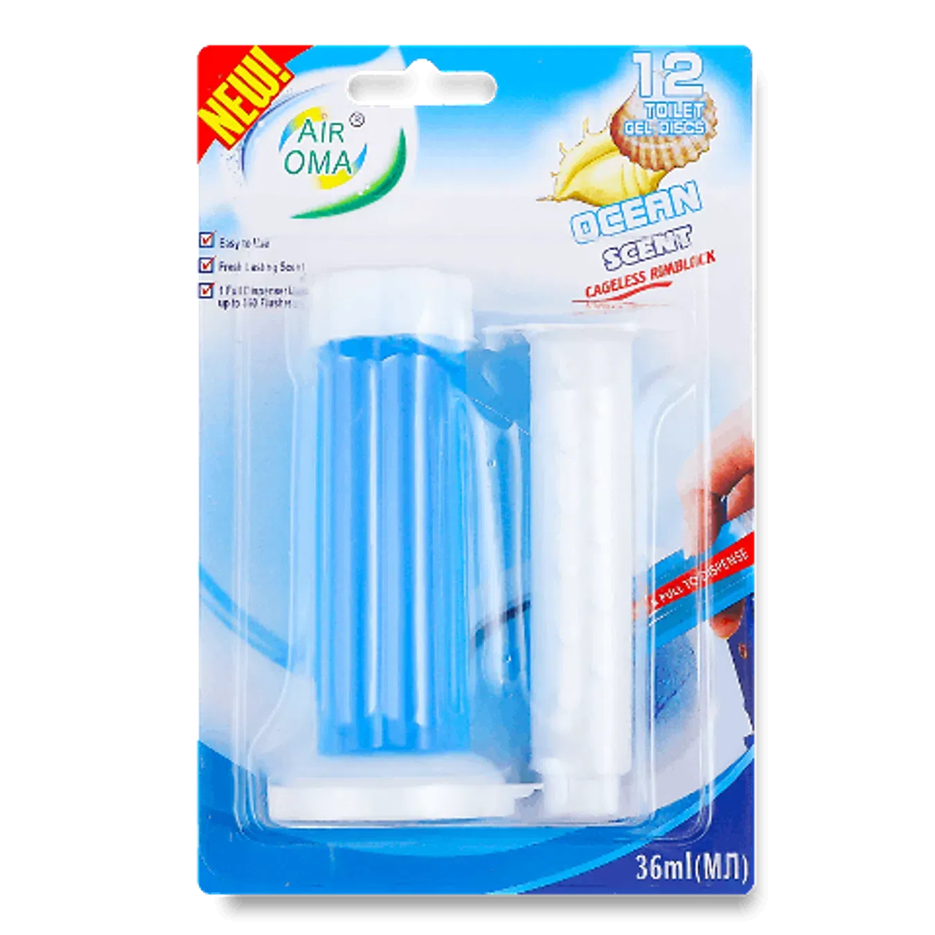 Диски для унітазу Air Oma Океан гелеві - Фото 1